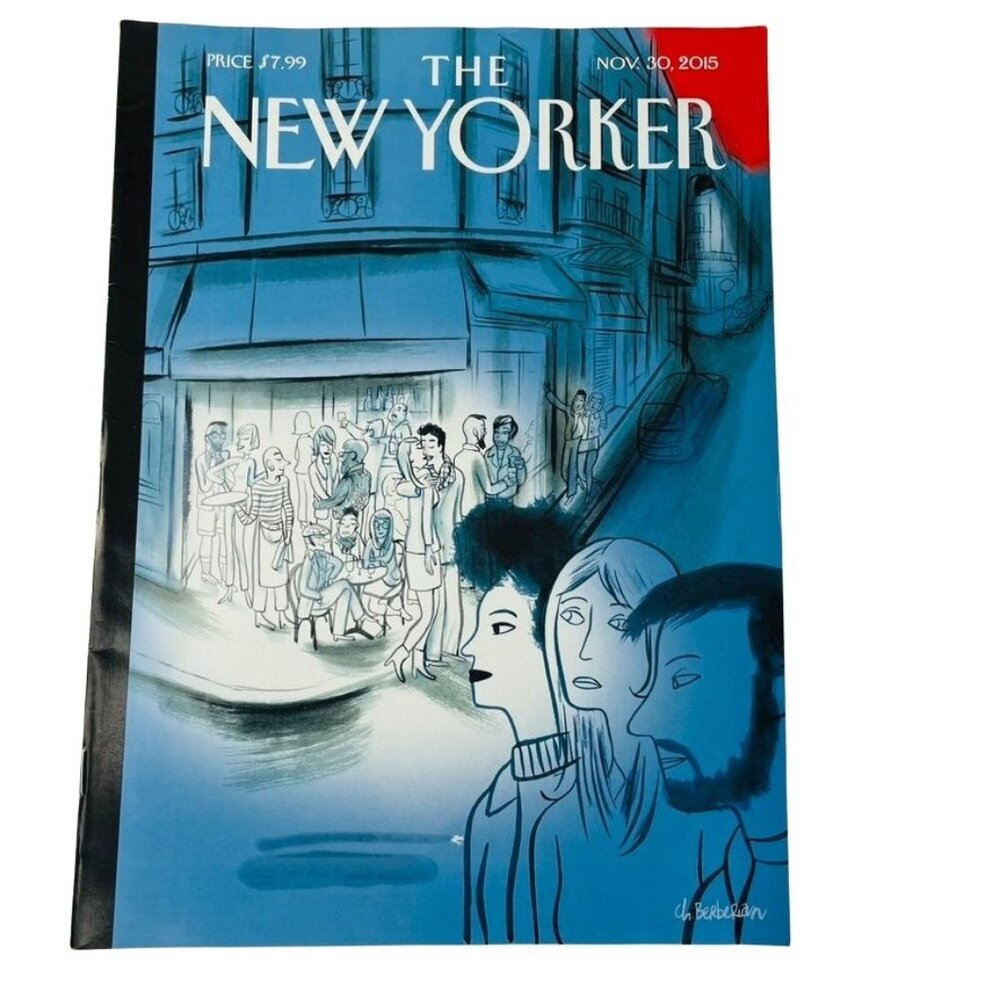 The New Yorker Magazine Nov 30 2015 Cover Paris November 2015 Charles Berberian